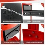 Mechaniko suolas su ratukais ir dviem stalčiais (Raudona)