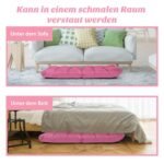 Reguliuojama sėdimoji kėdė be atlošo su 14 padėčių atlošo funkcija (Rožinė)