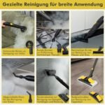 Galingas garų valytuvas su trylika priedų (Geltona)