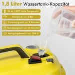 Galingas garų valytuvas su trylika priedų (Geltona)