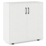 Kompaktiška sekcijos spintelė su reguliuojama lentyna (Balta)