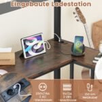 Aukšta lova su LED apšvietimu ir rašomuoju stalu (Natūrali)