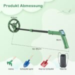 Reguliuojamo aukščio metalo ieškiklis su LCD ekranu (Žalia)