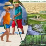 Reguliuojamo aukščio metalo ieškiklis su LCD ekranu (Žalia)