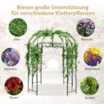 Metalinis sodo augalų arkadas paukščio narvelio formos (Bronzinė)