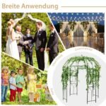 Metalinis sodo augalų arkadas paukščio narvelio formos (Bronzinė)