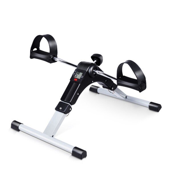 Mini treniruoklis su magnetiniu pasipriešinimu ir LCD ekranu (Juoda)