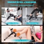 Mini treniruoklis su magnetiniu pasipriešinimu ir LCD ekranu (Juoda)