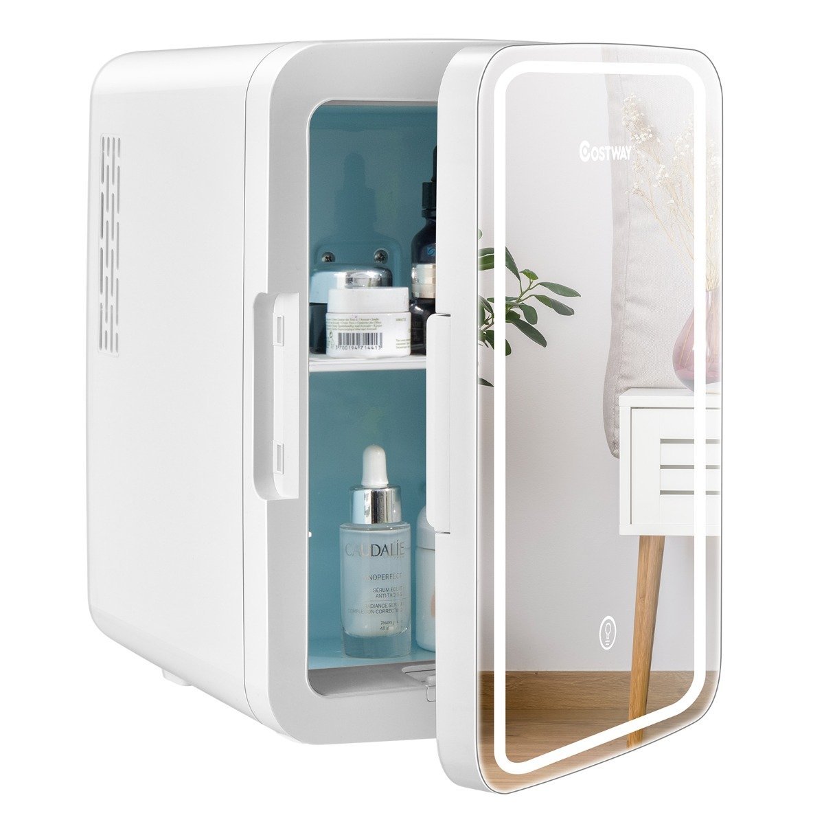 mini-k_hlschrank-es10098de-wh_10_ Nešiojamasis 10 L mini šaldytuvas su LED veidrodžiu (Balta)