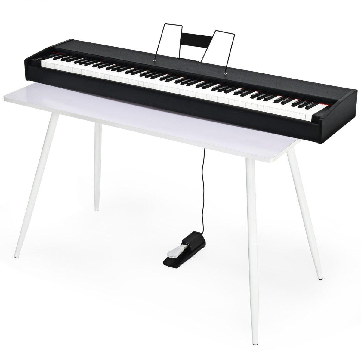Elektrinis pianinas su 88 klavišais ir USB (Juoda ir balta)