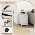 Pastatomas staliukas su USB ir elektros lizdais (Balta)