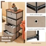 Talpinimo spintelė su 4 stalčiais 42 x 33 5 x 84 5 cm (Ruda)