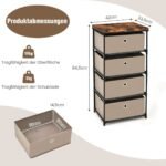 Talpinimo spintelė su 4 stalčiais 42 x 33 5 x 84 5 cm (Ruda)