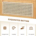 Naktinis staliukas su stalčiumi ir paslėpta daiktadėže (Natūrali)