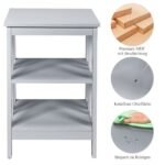 Daugiafunkcis staliukas su trimis lentynomis (Pilka)