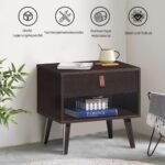 Stalelis su stalčiumi ir atviru skyriumi medžio imitacija (Ruda)