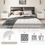 Sieninis naktinis staliukas su dviem stalčiais (Balta)