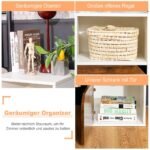 Staliniai staliukai su atvira lentyna ir spintele (2 vnt.) (Balta)