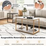 Funkcionalus metalinio rėmo staliukų komplektas (Juoda ir balta)