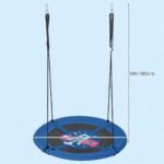 Lavinamoji medinė sūpynė vaikams 100 cm (Mėlyna)