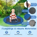 Vaikų sūpynės su reguliuojamu 100 cm aukščiu (Mėlyna)