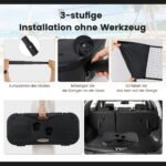 Nešiojamas badmintono rinkinys su visais reikiamais priedais (Juoda)