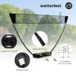 Nešiojamas badmintono rinkinys su visais reikiamais priedais (Juoda)