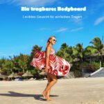 Lengvas bodyboard su saugos dirželiu (Raudona)