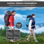 Sulankstomas lauko stalas su grotelėmis ir aliuminio rėmu (Sidabrinė)