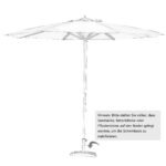 Aštuonkampis 300 cm sodo skėtis nuo saulės su mediniu stiebu (Smėlio)