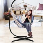 Supamas krėslas su dviem pagalvėm (Smėlio)