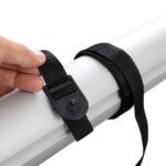 Mobilus baseino ritės mechanizmas su teleskopiniu strypu (Balta)