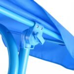 Vaikiškos dvivietės sodo sūpuoklės su apsauginiu stogeliu (Mėlyna)