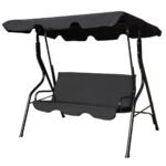 Sodo supynės trims vietoms (Juoda)