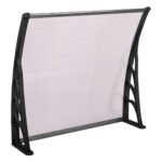 Tvirtas polikarbonato stogelis durims ir langams (Skaidrus)