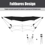 Sulankstomas lauko hamakas (Juoda)