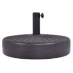 Vandeniu užpildomas apvalus sodo skėčio stovas (23 L) (Juoda)