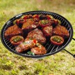 Anglinė sferinė kepsninė su termometru Ø 57 cm (Juoda)