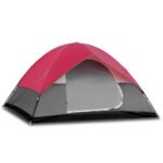 Vėjui atspari kupolinė palapinė 5-6 asmenims (Pilka)