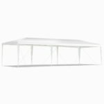 Renginių palapinė su sienelėmis 3x9 m (Balta)