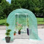 Foliarinis šiltnamis su plieniniu pamatu 3 5 x 2 x 2 m (Žalia)