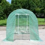 Foliarinis šiltnamis su plieniniu pamatu 3 5 x 2 x 2 m (Žalia)