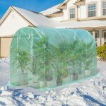 Foliarinis šiltnamis su plieniniu pamatu 3 5 x 2 x 2 m (Žalia)