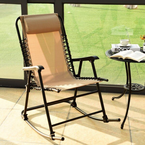 Sulankstomas lauko supamasis krėslas (Mėlyna)