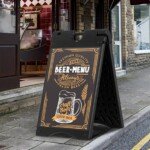 Universalus reklaminis stovas su vandens pagrindu (Juoda)