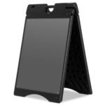 Universalus vandeniu užpildomas reklaminių plakatų stendas (Pilka)