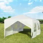 Sodo paviljono 3x9m su UV apsauga (Balta)
