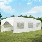 Sodo paviljono 3x9m su UV apsauga (Balta)