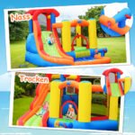 Pripučiama pilis su vandens čiuožykla ir baseinu (Spalvota)