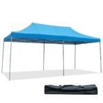 Pripučiamas sodo paviljonas 3x6 m atsparus vandeniui (Mėlyna)